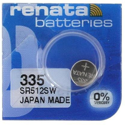 1 x Renata 335 Swiss Made Lithium Coin Cell Battery SR512SW