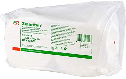 ZELLETTEN Tupfer 4x5 cm unsteril Rolle 2X500 St