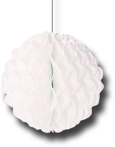 Unbekannt Wabenball weiß, 20 cm Durchmesser