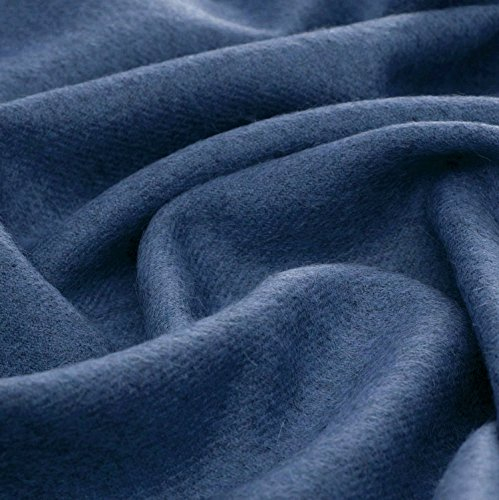 Lorenzo Cana Luxus Alpakadecke aus 100% Alpaka - Wolle vom Baby - Alpaka flauschig weich Decke Wohndecke Sofadecke Tagesdecke Kuscheldecke Chagall Blau 96080