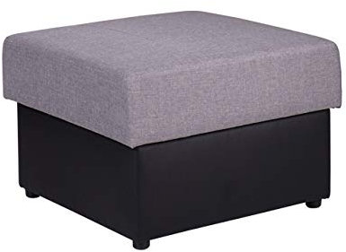 Mirjan24 Polsterhocker Gordia, 70x70 cm Sitzhocker mit Stauraum, Hocker, Sitzbank, Fußbank, Pouf (Soft 011 + Lux 05)