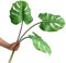 Ahvoler Hojas Artificiales de Monstera con Palmera Tropical, Hojas Grandes con Tallo Largo para decoración del hogar y Boda, 30 Pulgadas, 3 Piezas