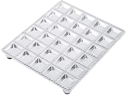 Ravioli-Form aus Aluminiumlegierung Knödel-Gebäck-Formenbauer Küchenhelfer Mini Squares Ravioli Maker MEHRWEG VERPACKUNG socialme-eu
