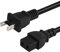 1,8 m Nema 1-15P auf IEC 320 C9 Netzkabel, IEC C9 auf Nema 1-15P Stromkabel, SJTW 16AWG 2C USA 2-poliger Stecker auf IEC C9-Kabel