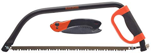 Black + Decker - Sega e potatura pieghevole, 21 cm, colore: Nero/Arancione