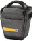 Hama Kameratasche Terra aus Recycling-Polyester (Fototasche für Digitalkamera 16x10 x16 cm, Trageriemen zum Umhängen als Schultertasche, Gürtelschlaufe zum Tragen als Bauchtasche, Tragegriff) grau