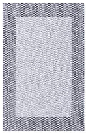 Estores Basic Alfombra Vinilica Salon Premium Alfombras de habitación Comedor baño Cocina Lavable Antideslizante y Resistente para Interior y Exterior Gris 80x150 cm
