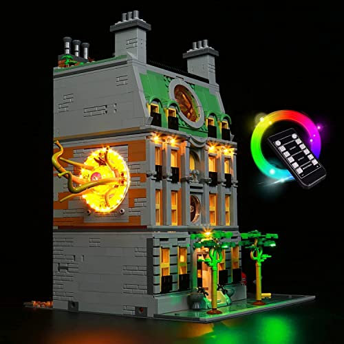 BrickBling Licht-Kit Kompatibel mit Lego 76218 Sanctum Sanctorum Building Set with Doctor Strange, Fernbedienung Led Beleuchtungs Set Kompatibel mit Marvel Sanctum Sanctorum (Kein Modell)