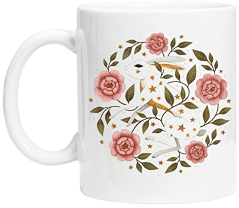 Enredado Taza de Taza Reutilizable de Vidrio Blanco Para té y Café Coffee Cup