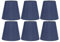 Cyrank 6 Stück Dunkelblau Lampenschirm Klein, Lampenschirm E14, Stoff Lampenschirme, Lampenschirm Aufstecken, Moderner Lampenschirm Für Hängelampen, Pendelleuchte, Tisch, Boden, Wandlampen