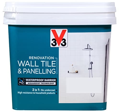 V33 Renovation Wall Tiling & Panelling Paint - 750ml (Soft Grey)