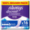Always Discreet Inkontinenz-Slipeinlagen Damen, Long Plus (16 Binden) Big Pack, starker Schutz, den Sie kaum spüren