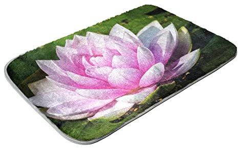 Kunstfell-Teppich, ultraweich, für Schlafzimmer, Wohnzimmer, Seerose