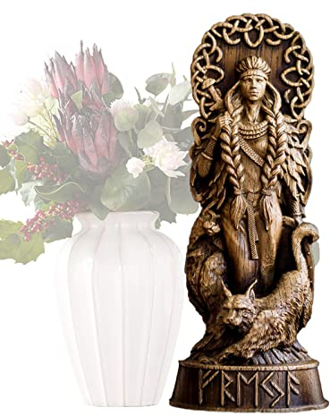 SYFUNLV Nordischer Gott Harz Statue,10 * 6 * 22cm Harz Griechischer Gott Skulptur,Götter Figur Handwerk, für Zuhause Weinschrank Regal Bücherregal (Stil 2)