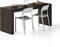 MOBILI FIVER, Table à Manger Evolution 180x60, Noyer Américain avec Deux Pieds, pour 6 Personnes, Table de Cuisine, Made in Italy