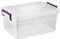 Plastic Storage Box Boxes Lid Handles Food Container Home Kitchen Office Box UK (20L)