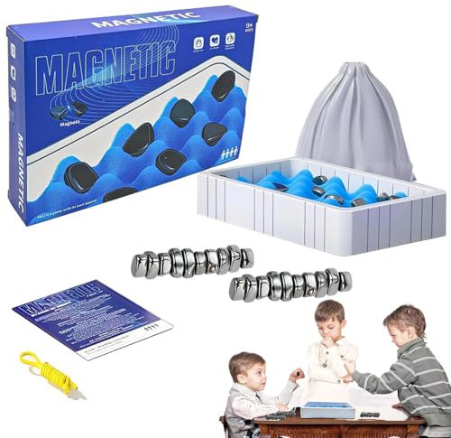 2024 Nuevo juego de mesa magnético multijugador, divertido juego magnético en la mesa perlas magnéticas juguete juego de estrategia para niños y adultos