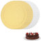 Hejo 10 Pezzi Sottotorta Tondo, Base per Vassoio Torta Rotondo da 8 pollici, bordo per torte di 2 mm di spessore per la visualizzazione e il trasporto di torte (argento&oro)
