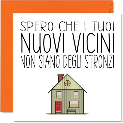 Stuff4 Happy New Home Rude Card, Neue Nachbarn | Glückwunschkarten zur Einweihungsfeier, Umzugskarten mit Witzen, 145 mm x 145 mm große Grußkarten