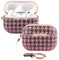 Vanet Schutzhülle aus TPU-Leder, kompatibel mit AirPods Pro 2. / 1. Generation für Frauen, klassisches luxuriöses Design, Schutzhülle mit Schlüsselanhänger (VT-AP-APD12-PRO-LUX-RD)