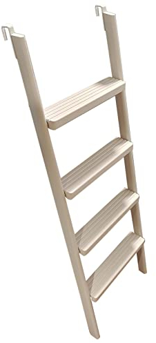 SZITW Etagenbett-Leiter-Ersatz, Innen-RV-Camper-Etagenleiter-Aufstiegsleiter für Twin-Queen-Size-Betten, 4-, 5-, 6- und 7-Stufen-Leiter mit 8 cm breitem Pedal und 2 Haken, Erwachsene und Kinder (F