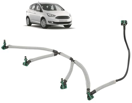 Effitnee Fuel Leak Off Overflow Return Pipe for 3008 5008 DS4 C4 C5 Boxer Focus Galaxy S-Max Modeo Vivaro C Grandland 2.0 TDCi D 2009-2023 Injector Leak Pipe