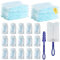 30 Pcs Dust Magnet Refills, Duster Refills with 2 Blue Handle, Hand Fluffy Dust Magnet Refills, Adsorption Feather Duster Refills for Blinds PC Keyboard Office Desk Dresser Car Dashboard Home Cleaning
