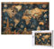 Weltkarte Puzzle 300 Teile Erwachsene, DIY Retro Puzzle Design für Erwachsene und Kinder ab 5 Jahren, HD Farbe Puzzel mit Geschenkbox Verpackung for Zimmer Deko Wohnzimmer, Geschenke für Frauen -3777