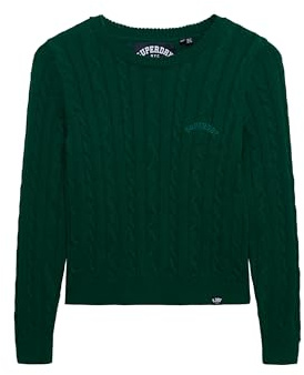 Superdry Damen Essentials Slim Cable Pullover