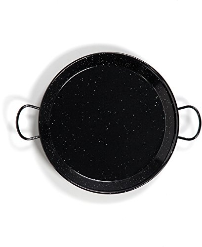 Vaello La Valenciana Enameled Steel Valley Panel Paella Pan, 34 Cm