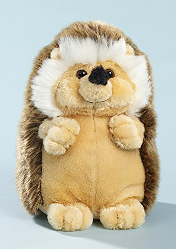 EBO 60288 - Igel, 25 cm hoch, hellbeiger Flauschplüsch, aufrecht sitzend