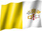 sportfanshop24 Flagge/Fahne VATIKAN/Vatikanstadt Stadt Staat Staatsflagge/Landesflagge/Hissflagge mit Ösen 150x90 cm, sehr Gute Qualität