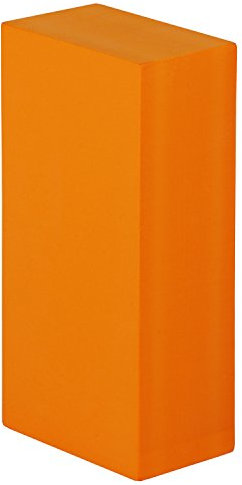 Bodhi ASANA Brick | Yogablock aus EVA Schaumstoff | Hilfsmittel für Anfänger & Fortgeschrittene | Trainingszubehör für Yoga, Pilates & Meditation | Praktisches Equipment für Iyengar Yoga | safran