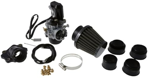 2EXTREME Vergaserkit 17,5mm mit Choke, Stutzen, Luftfilter kompatibel mit Yamaha Aerox 50, Axis 50, Breeze 50, Jog