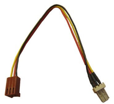 InLine Lüfterkabel Verlängerung, 3pol Molex St/Bu, Länge 30cm