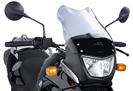 Puig 2015H High and aerodynamic Touring windscreen in 4 mm CN acrylic with rounded profile, flat upper area and deflectors that improve protection, Smoke