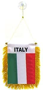 AZ FLAG - Wimpel Italien - 15x10 cm - Italienische Mini Flagge 10 x 15 Cm - Auto Pennant Spezielle Auto