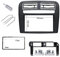 Sound-way Kit Montaggio Autoradio, Mascherina 2 DIN, Staffe di Montaggio, Bocchette d'aria, Adattatore Antenna, Chiavi di Smontaggio compatibile con Fiat Punto, Linea