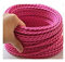 Desineo Fil électrique tressé Rose Vintage Look rétro en Tissu au mètre