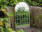 Decorative Gothic Arched Door Metal Framed Garden Wall Mirror Arch 60 Centimetre