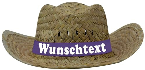 CrazyShirt Strohhut mit Wunschaufdruck auf Hutband