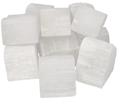 Selenit Rohsteine 300 g naturbelassen Edelsteine Heilsteine unbehandelt