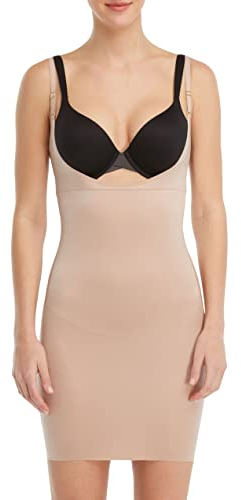 Spanx Shapewear pour Femmes Sculptant, Buste Ouvert, Slip Intégral (Tailles Normales et Grandes), Foundation, S