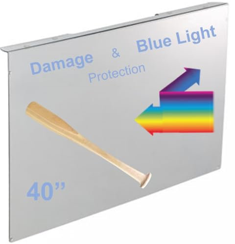 39-40 pollici VizoBlueX Anti Luce Blu TV Protezione dello schermo e pannello di protezione da danni - Blocchi UV e luce blu da 380 a 480 nm. Adatto a LCD, HDTV, monitors e displays