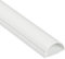 D-Line 1D4020W Trunking TV Halbrunder Kabelkanal, Kabelabdeckung 40x20 mm, 1 m, weiß, 40x20mm (Mini+)