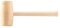 Martillo de madera con cabeza redonda, 70mm