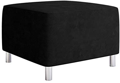 Mirjan24 Moderner Polsterhocker Dover, Sitzhocker Hocker Sitzbank Fußbank Pouf Farbauswahl (Alova 04)