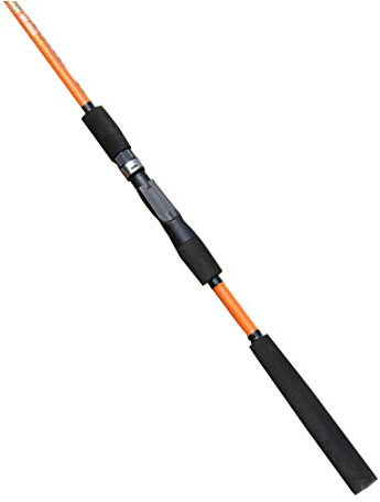 HIOD Teleskopisch Angelrute Pole Tragbar Spinnen FüR Lake River Fishing Und Salzwasser (GrüNe Orange),Orange,2.4M