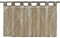 HeichkelL Voile Transparent Scheibengardine Modern Schlaufen Kurzstore Bedruckt 》Baumzweige《 Küchegardine Sand HxB 60x120 cm