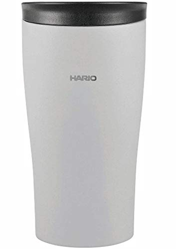 HARIO STF-300-GR - Vaso térmico con tapa, acero inoxidable, color gris, 300 ml